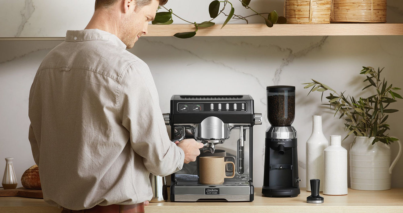 Sunbeam Cafe Series Duo Espresso Coffee Machine EMM7200BK EMM7200BK