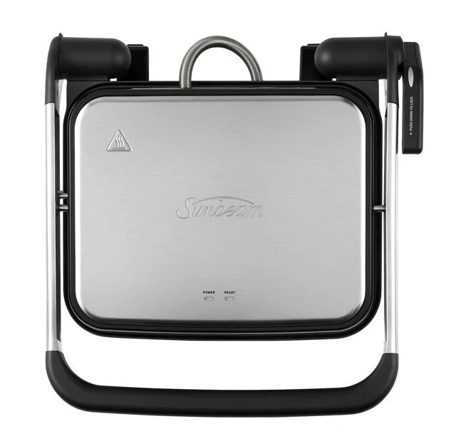 Sunbeam Cafe Style 4 Slice Sandwich Maker Flat Press