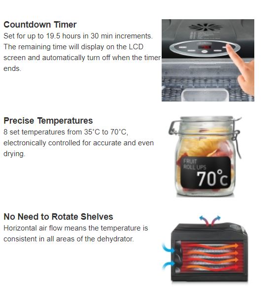 Sunbeam DT6000 Food Lab Electronic Dehydrator 9311445021972