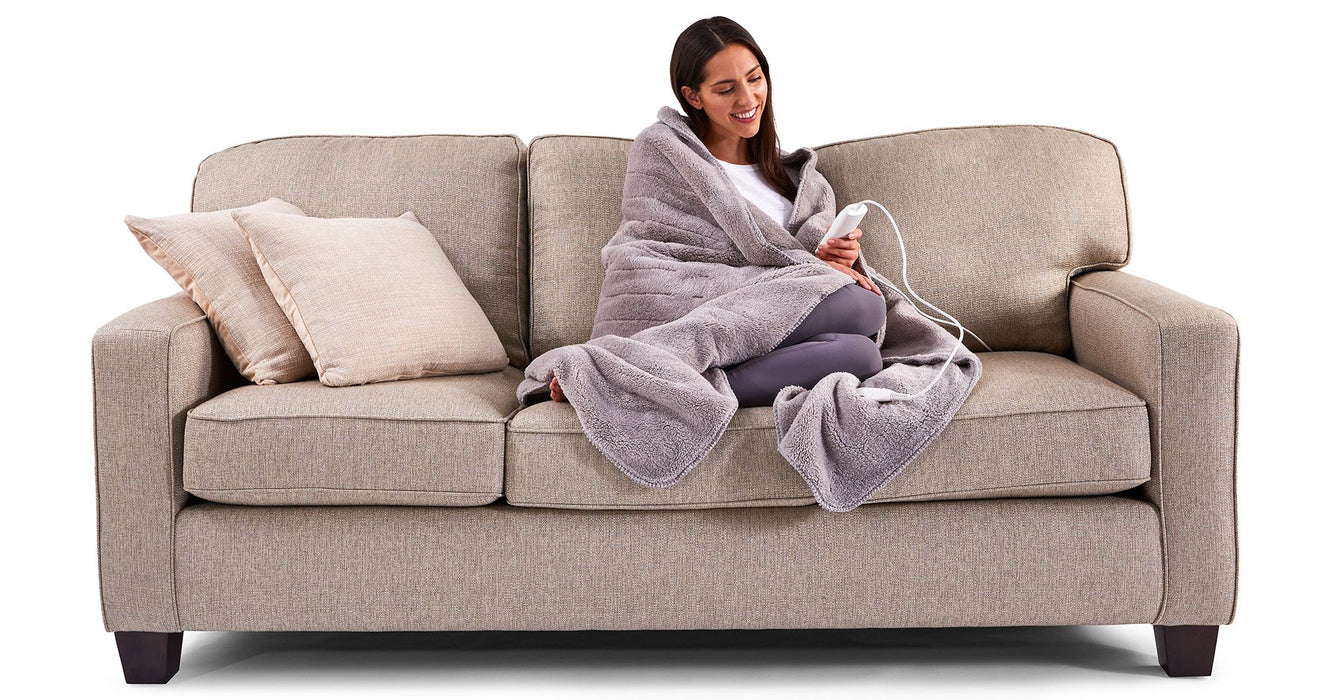 Sunbeam Feel Perfect Sherpa Fleece Heated Throw Blanket TRF4200 - LX2001 - Homewares, Outdoor, Phone Accessories, Cases, Speakers, Headphones + More -