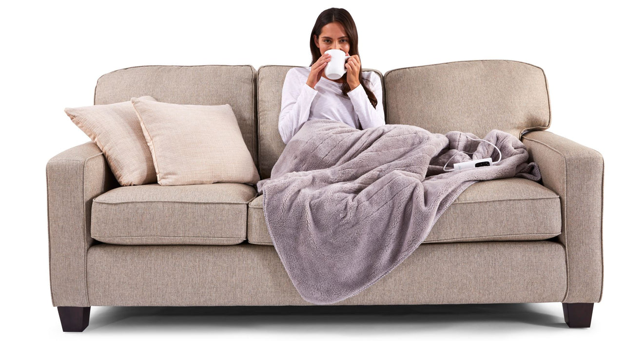 Sunbeam Feel Perfect Sherpa Fleece Heated Throw Blanket TRF4200 - LX2001 - Homewares, Outdoor, Phone Accessories, Cases, Speakers, Headphones + More -