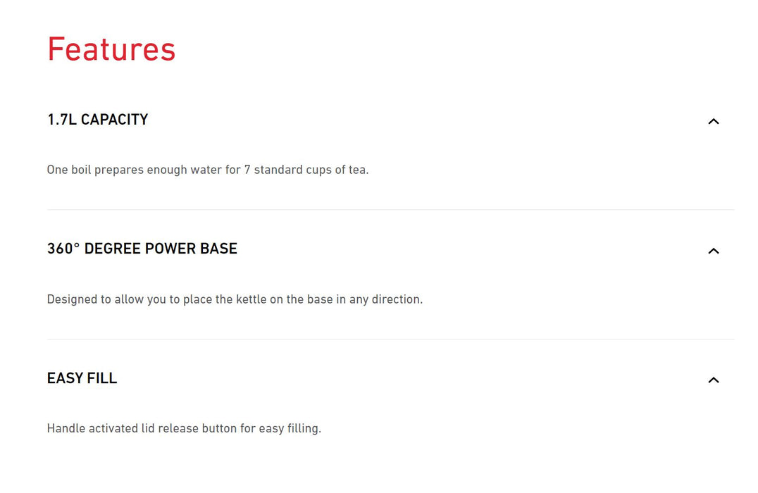 Sunbeam Fresh Start 1.7L Kettle - Stainless Steel