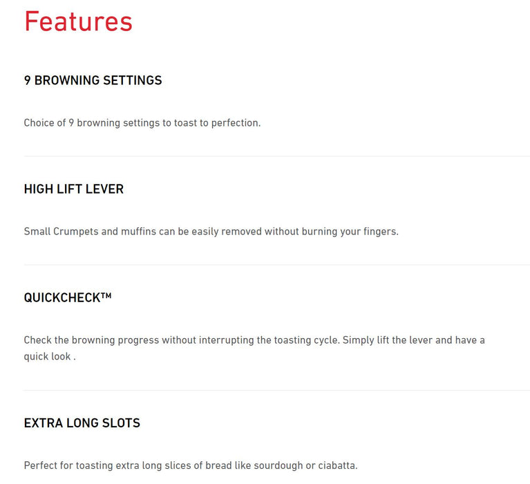 Sunbeam Fresh Start 4 Slice Toaster - Stainless Steel