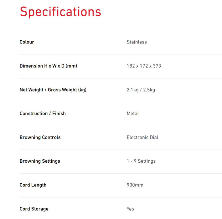 Sunbeam Fresh Start 4 Slice Toaster - Stainless Steel