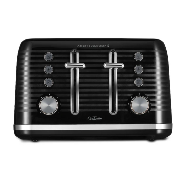 Sunbeam Rise And Shine Breakfast Set Toaster + Kettle - Black