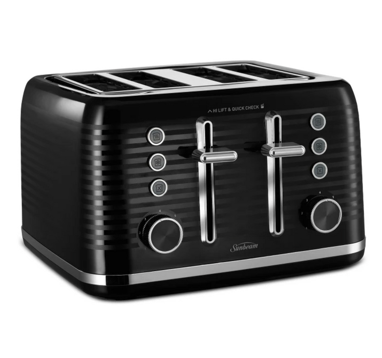 Sunbeam Rise And Shine Breakfast Set Toaster + Kettle - Black