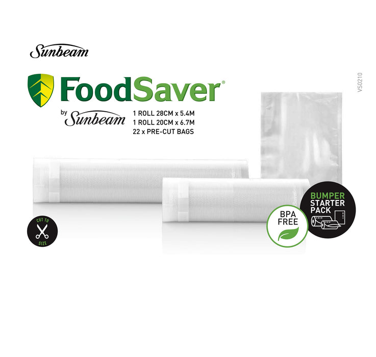 Sunbeam VS0210 FoodSaver Bag Accessories Starter Pack 9311445024676