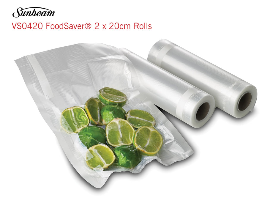 Sunbeam VS0420 FoodSaver 2 x 20cm Rolls 9311445011980