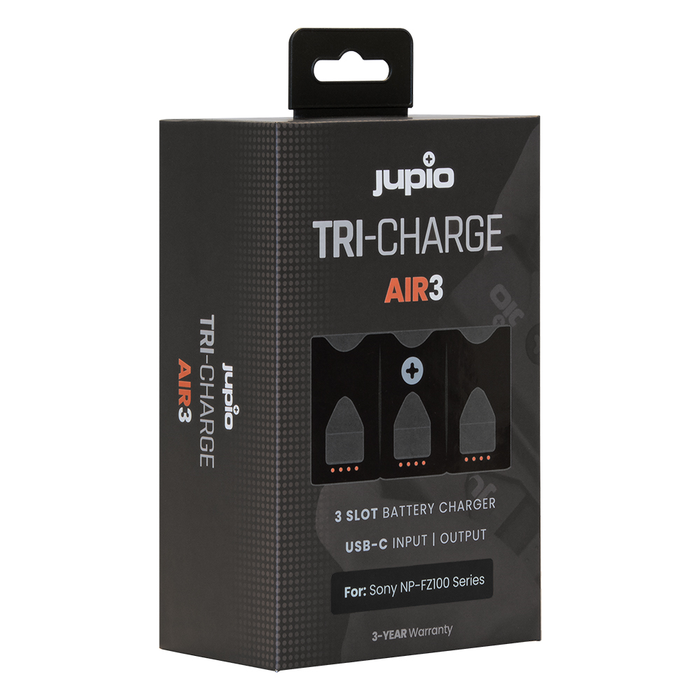 Jupio Tri-Charge Air3 Charger & Powerbank For Sony Np-Fz100
