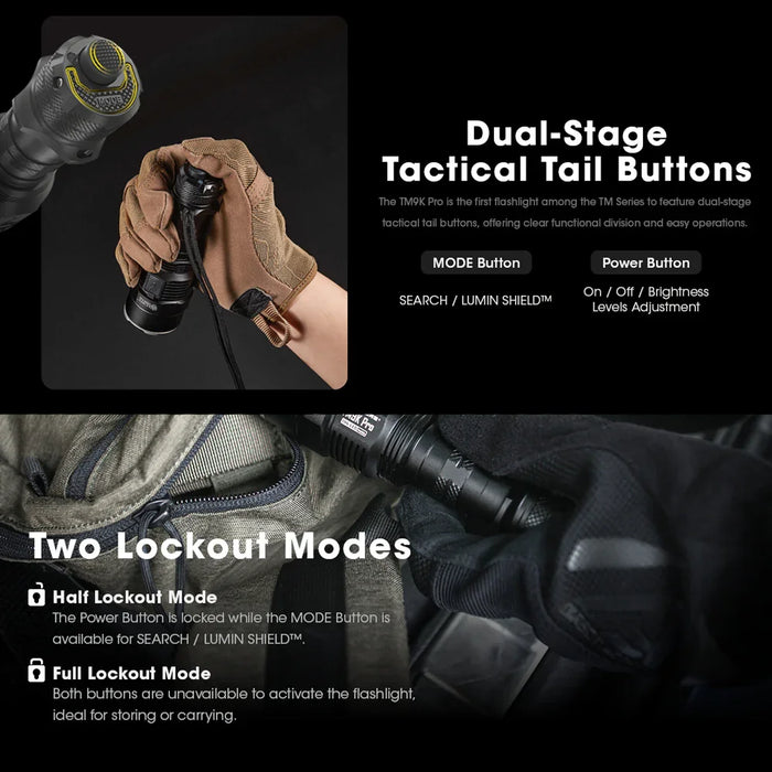 Nitecore Tm9K Tac 9900 Lumen Usb-C Rechargeable Flashlight - LX2001 - Homewares, Outdoor, Phone Accessories, Cases, Speakers, Headphones + More -