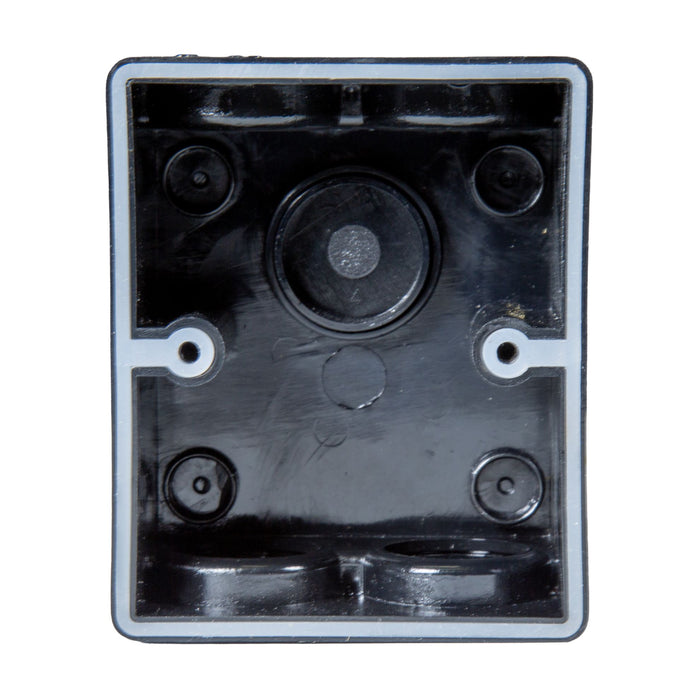 TRADESAVE Weatherproof Single IP53 Outlet. Grey Heavy Duty Industrial Grade Virg