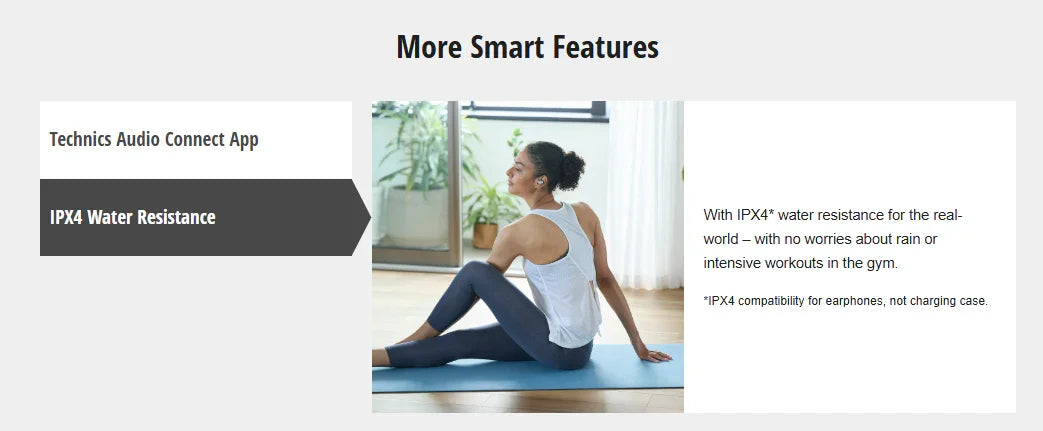 Technics AZ40 M2 True Wireless Noise Cancelling In-Ear Headphones - Black - LX2001 - Homewares, Outdoor, Phone Accessories, Cases, Speakers, Headphones + More -