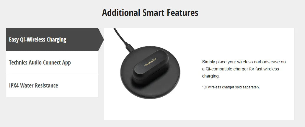 Technics AZ80 Premium Noise-Cancelling True Wireless Headphones - Silver - LX2001 - Homewares, Outdoor, Phone Accessories, Cases, Speakers, Headphones + More -