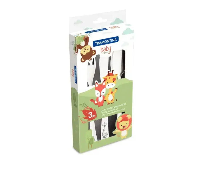 Tramontina Baby Friends Childrens Cutlery 3 Piece Set - LX2001 - Homewares, Outdoor, Phone Accessories, Cases, Speakers, Headphones + More -