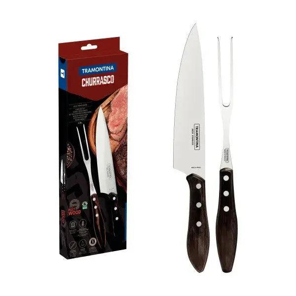 Tramontina Churrasco Barbecue Knife Set Polywood 2 Piece Set - LX2001 - Homewares, Outdoor, Phone Accessories, Cases, Speakers, Headphones + More -