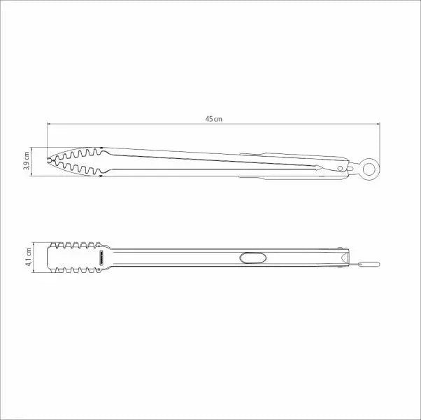 Tramontina Churrasco Black Barbecue Meat Tong 45cm - LX2001 - Homewares, Outdoor, Phone Accessories, Cases, Speakers, Headphones + More -