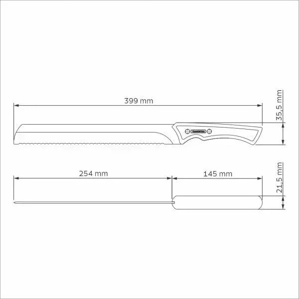 Tramontina Churrasco Black Collection Serrated Knife 10", 25cm - LX2001 - Homewares, Outdoor, Phone Accessories, Cases, Speakers, Headphones + More -