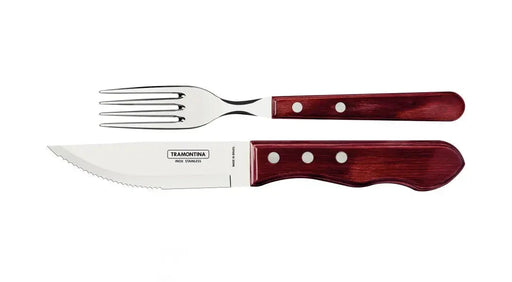 Tramontina Churrasco Jumbo Steak Cutlery 12 Piece Set - Red - LX2001 - Homewares, Outdoor, Phone Accessories, Cases, Speakers, Headphones + More -