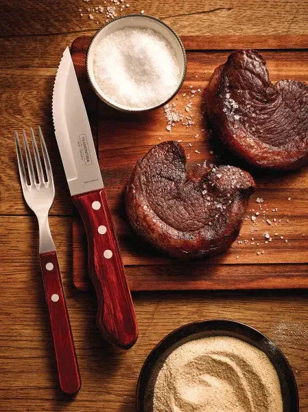 Tramontina Churrasco Jumbo Steak Cutlery 12 Piece Set - Red - LX2001 - Homewares, Outdoor, Phone Accessories, Cases, Speakers, Headphones + More -