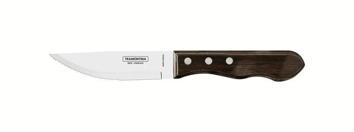 Tramontina Churrasco Steak Knife Serrated Wide Blade Polywood Brown 5" 12cm - LX2001 - Homewares, Outdoor, Phone Accessories, Cases, Speakers, Headphones + More -