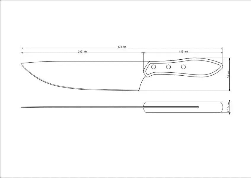 Tramontina Polywood Churrasco Meat Knife 8", 20cm - LX2001 - Homewares, Outdoor, Phone Accessories, Cases, Speakers, Headphones + More -