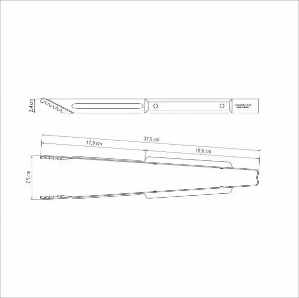 Tramontina Polywood Churrasco Meat Tong 8", 20cm - LX2001 - Homewares, Outdoor, Phone Accessories, Cases, Speakers, Headphones + More -