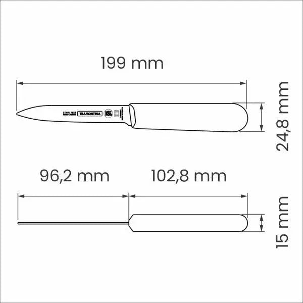 Tramontina Professional Master Black Paring Knife 4", 10cm - LX2001 - Homewares, Outdoor, Phone Accessories, Cases, Speakers, Headphones + More -