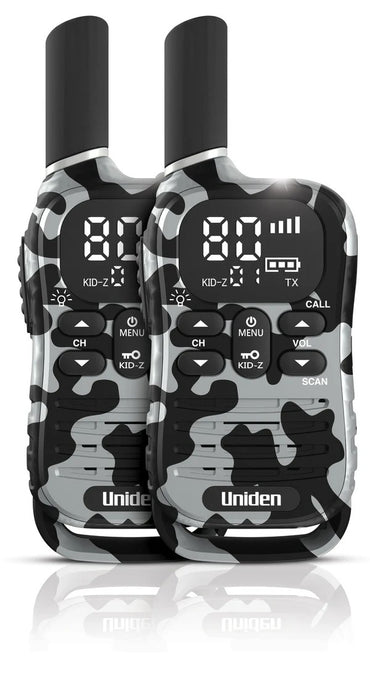 Uniden UH45-2 MAX TWIN PACK 500mW UHF-CB Handhelds - Camo Grey