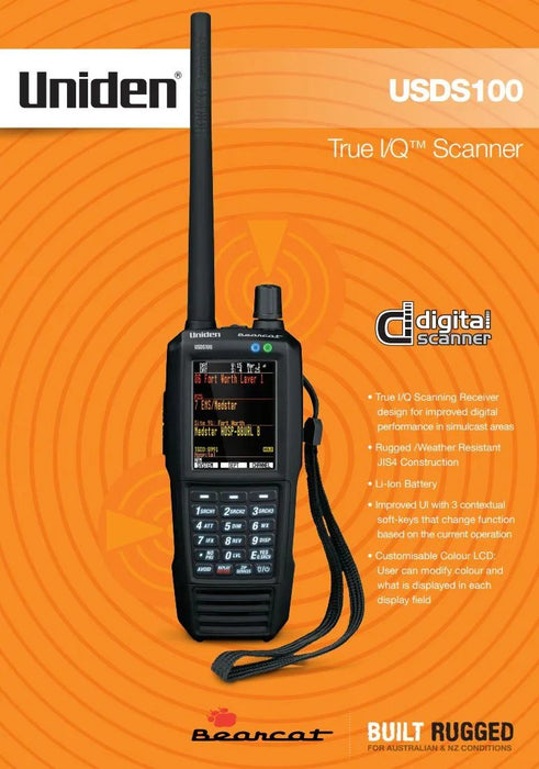 Uniden Scanner USDS100 Digital Programmable True I/Q Scanner - LX2001 - Homewares, Outdoor, Phone Accessories, Cases, Speakers, Headphones + More -