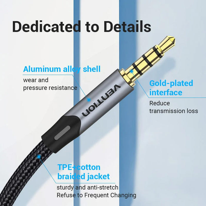 Vention Aux 3.5Mm To 3.5Mm Trs Cable 2M