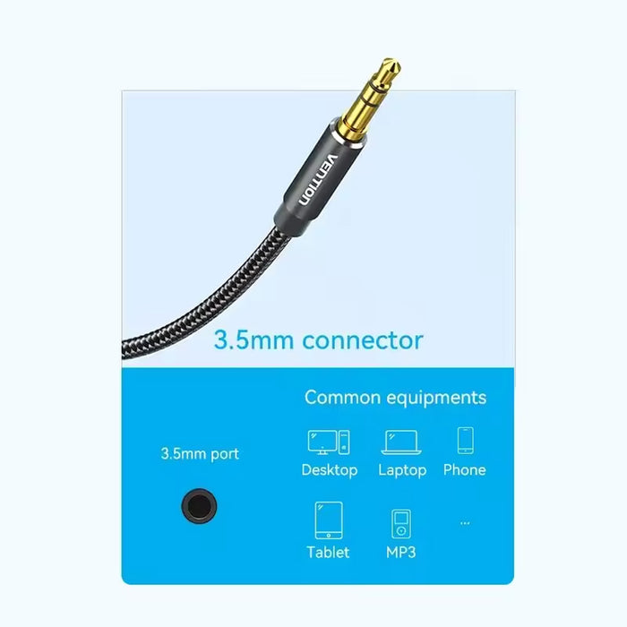 Vention 2X Rca Male To 3.5Mm Trs Cable 50Cm