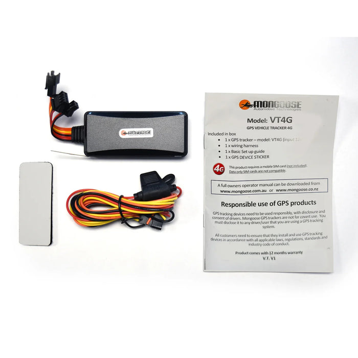Mongoose Vt-4G Gps Vehicle Tracker VT4G - LX2001 - Homewares, Outdoor, Phone Accessories, Cases, Speakers, Headphones + More -