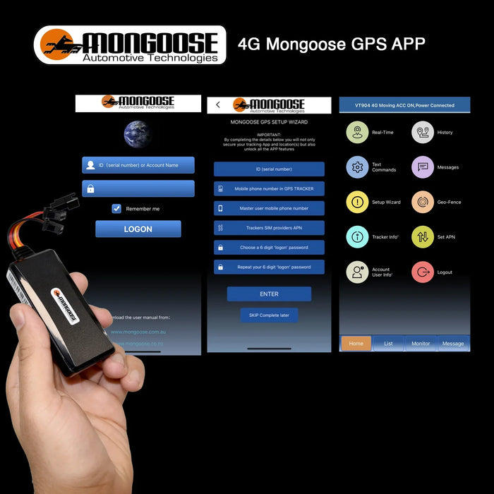 Mongoose Vt-4G Gps Vehicle Tracker VT4G - LX2001 - Homewares, Outdoor, Phone Accessories, Cases, Speakers, Headphones + More -