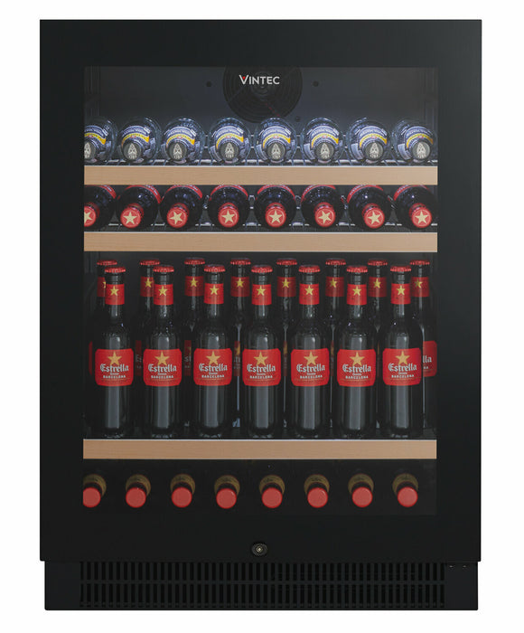 Vintec 100 Beer Wine Fridge Bottle Undercounter Black Glass Door Beverage Centre - LX2001 - Homewares, Outdoor, Phone Accessories, Cases, Speakers, Headphones + More -