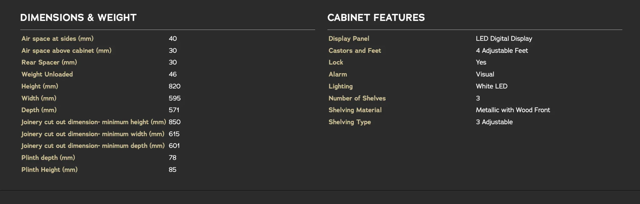 Vintec 100 Beer Wine Fridge Bottle Undercounter Black Glass Door Beverage Centre - LX2001 - Homewares, Outdoor, Phone Accessories, Cases, Speakers, Headphones + More -