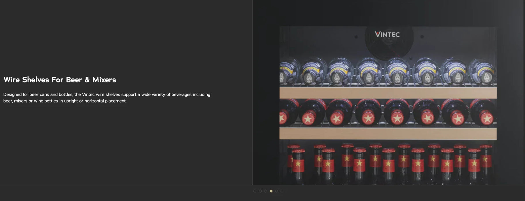 Vintec 100 Beer Wine Fridge Bottle Undercounter Black Glass Door Beverage Centre - LX2001 - Homewares, Outdoor, Phone Accessories, Cases, Speakers, Headphones + More -