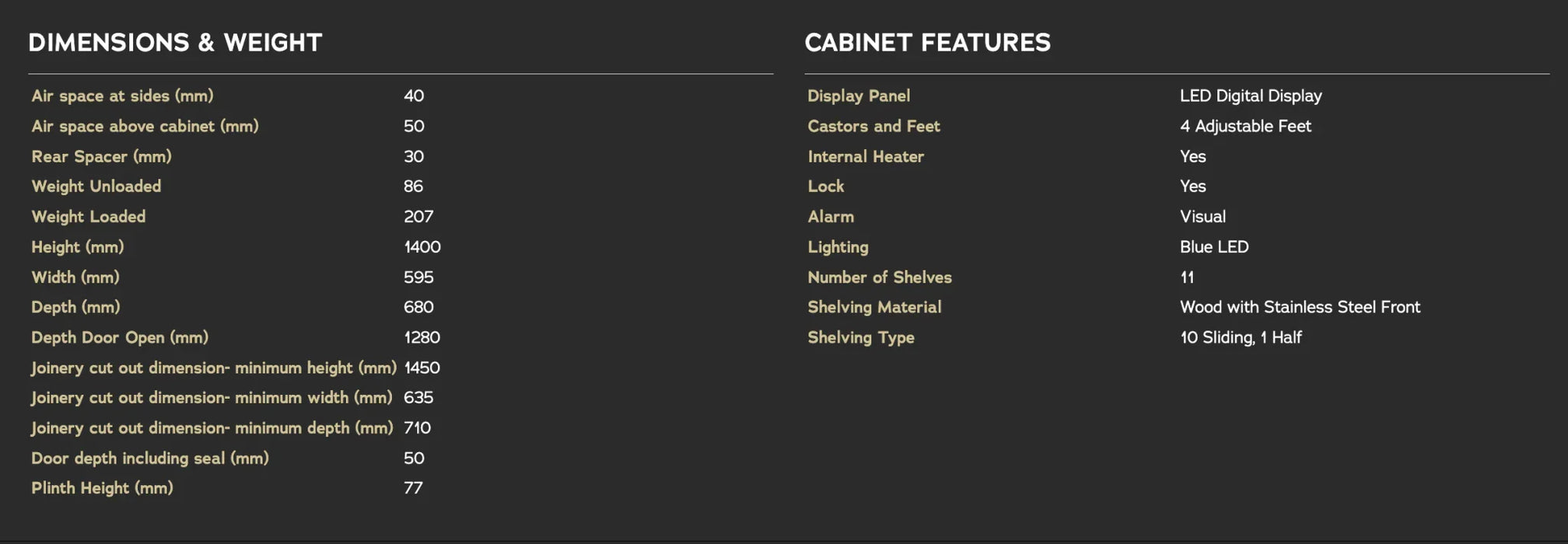 Vintec Wine Fridge with 130 Bottle Capacity - Black (VWS130SSB-X) - LX2001 - Homewares, Outdoor, Phone Accessories, Cases, Speakers, Headphones + More -