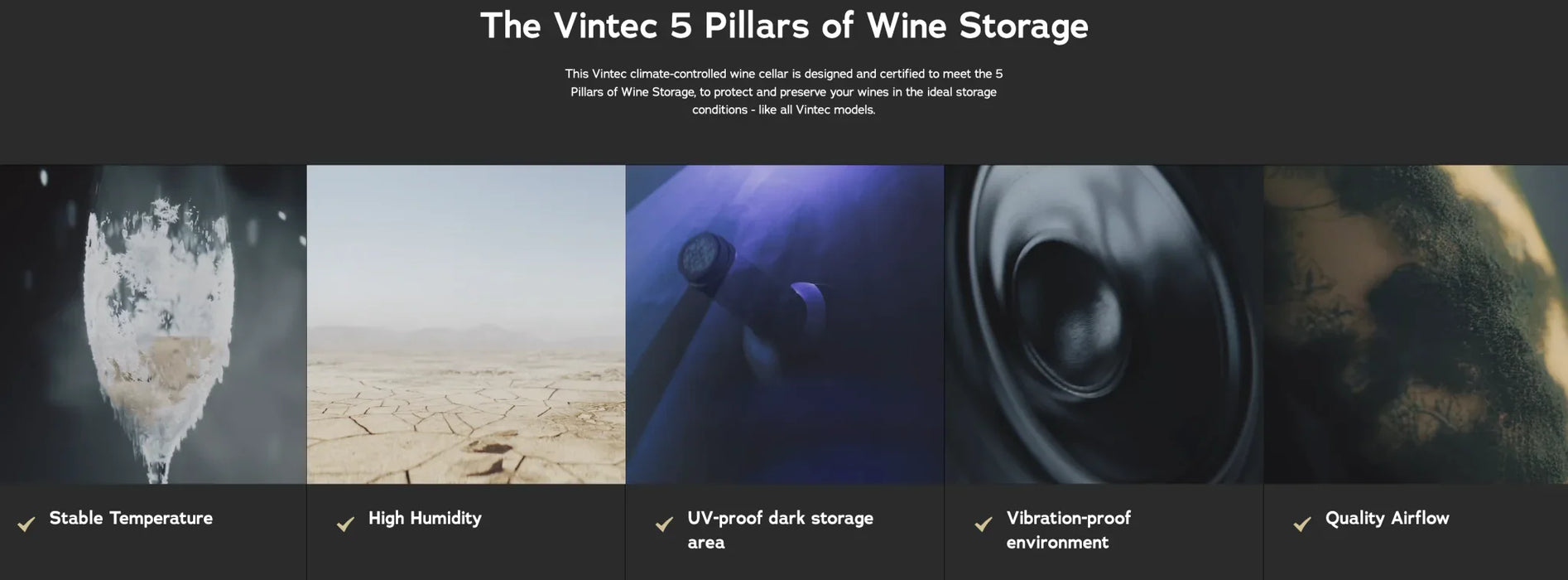 Vintec Wine Fridge with 130 Bottle Capacity - Black (VWS130SSB-X) - LX2001 - Homewares, Outdoor, Phone Accessories, Cases, Speakers, Headphones + More -