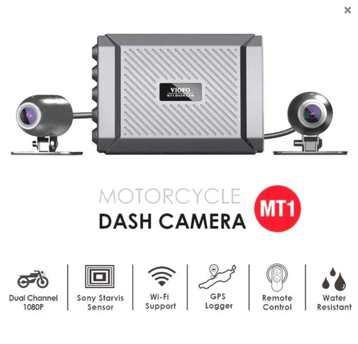 Viofo Motorcycle Dashcam Dash Cam 1080P Dual Channel Front and Rear WIFI + GPS MT1 - LX2001 - Homewares, Outdoor, Phone Accessories, Cases, Speakers, Headphones + More -