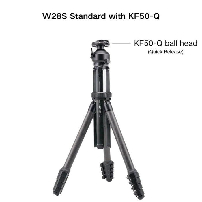 Heipi Vision 3-In-1 Carbon Fiber Travel Tripod Twist Quick Release