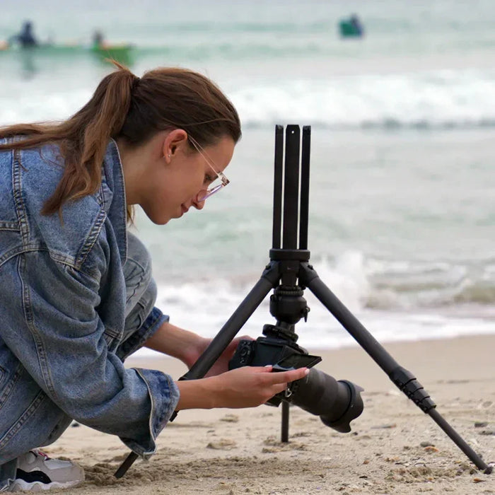 Heipi Vision 3-In-1 Carbon Fiber Travel Tripod 44.5Cm / 1.35Kg - LX2001 - Homewares, Outdoor, Phone Accessories, Cases, Speakers, Headphones + More -