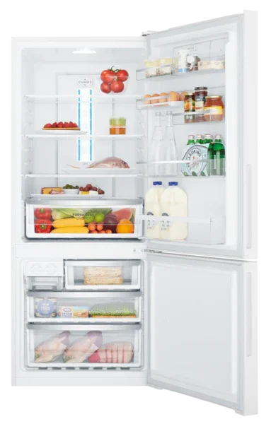 Westinghouse 425L bottom freezer fridge, white with manual humidity-controlled c - LX2001 - Homewares, Outdoor, Phone Accessories, Cases, Speakers, Headphones + More -