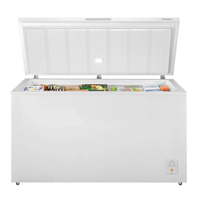 Westinghouse 500L chest freezer, white with lightweight, spring loaded lid, two - LX2001 - Homewares, Outdoor, Phone Accessories, Cases, Speakers, Headphones + More -