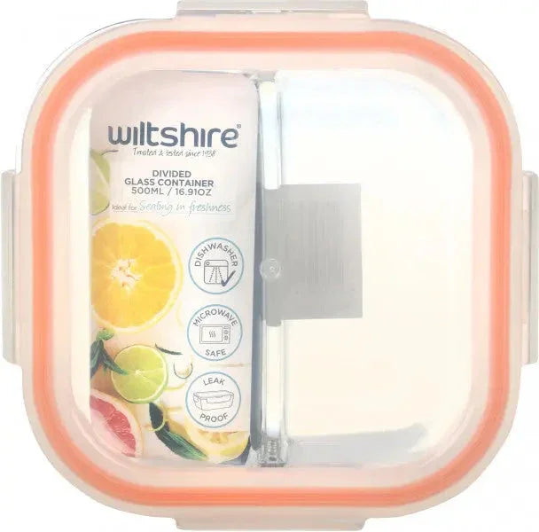 Wiltshire
Square Glass Container with 2 Dividers 500ml - LX2001 - Homewares, Outdoor, Phone Accessories, Cases, Speakers, Headphones + More -