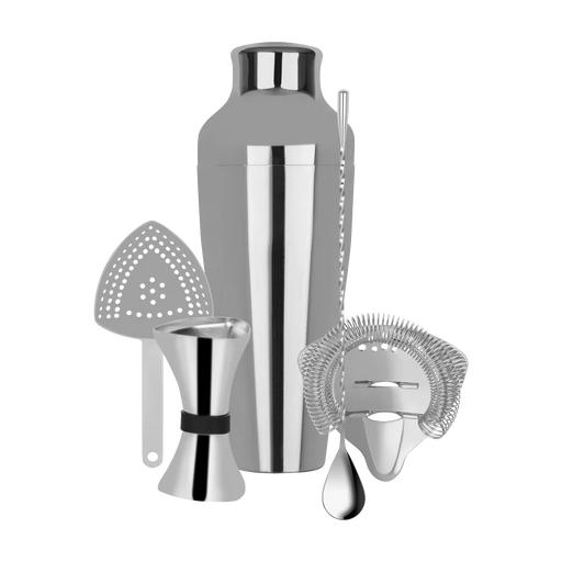 Zanzi Cocktail Set 5pc Stainless Steel - LX2001 - Homewares, Outdoor, Phone Accessories, Cases, Speakers, Headphones + More -