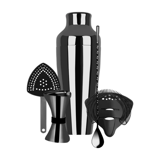 Zanzi Cocktail Set 5pc Gunmetal - LX2001 - Homewares, Outdoor, Phone Accessories, Cases, Speakers, Headphones + More -