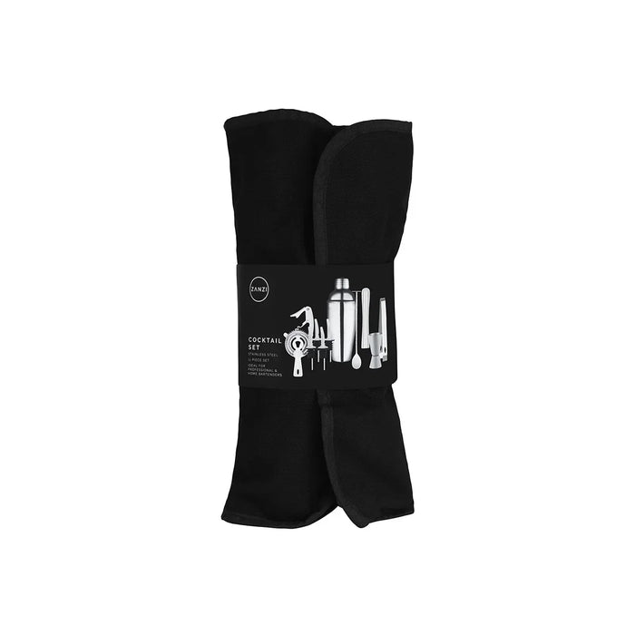 Zanzi Cocktail Set 11pc Stainless Steel In Bartender Bag - LX2001 - Homewares, Outdoor, Phone Accessories, Cases, Speakers, Headphones + More -