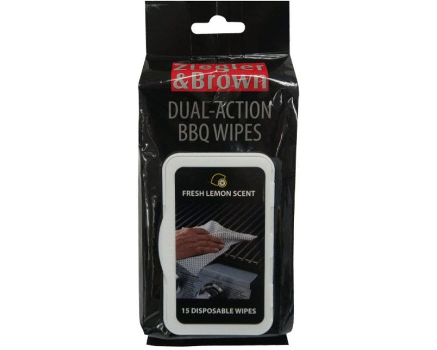 Ziggy / Ziegler & Brown Bbq Cleaning Wipes - 15 Pack
