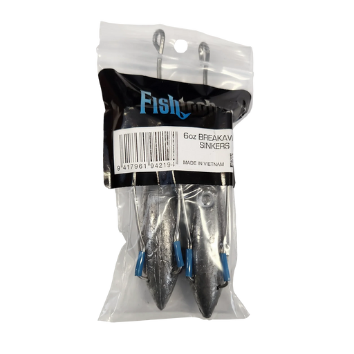 Fishtech Breakaway Sinkers 6oz (2 per pack) - LX2001 - Homewares, Outdoor, Phone Accessories, Cases, Speakers, Headphones + More -