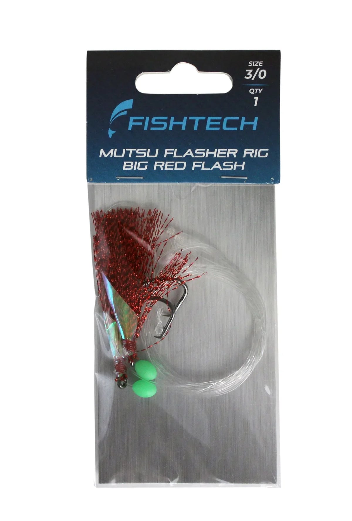 Fishtech 3/0 Mutsu Economy Flasher Rig - Red n Ready — LX2001 ...